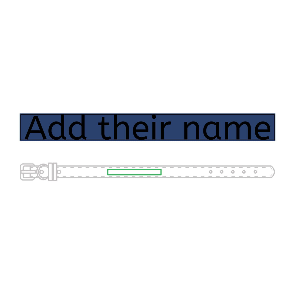 Engraved Leather Pet Collar — Personalized Name Plate