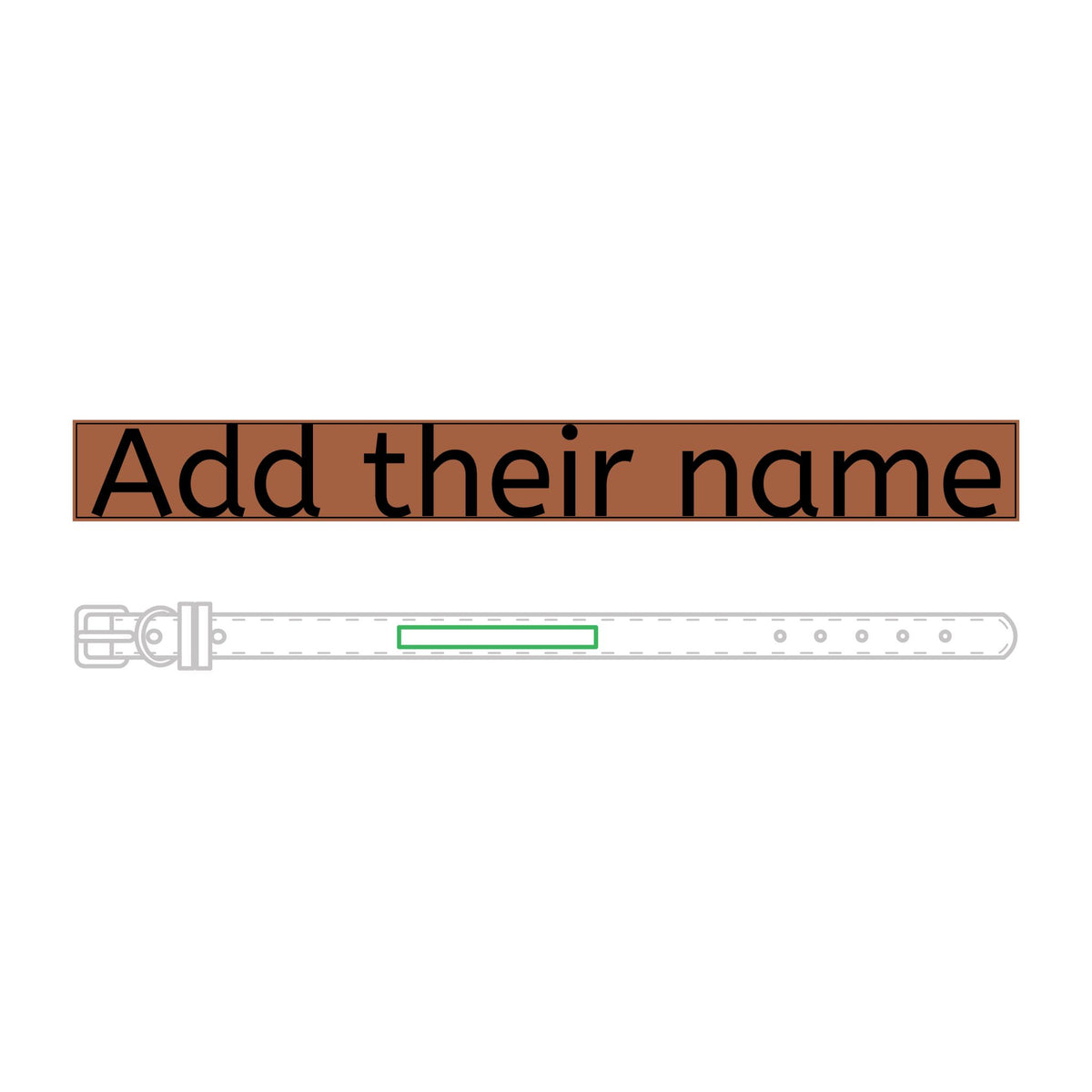 Engraved Leather Pet Collar — Personalized Name Tag