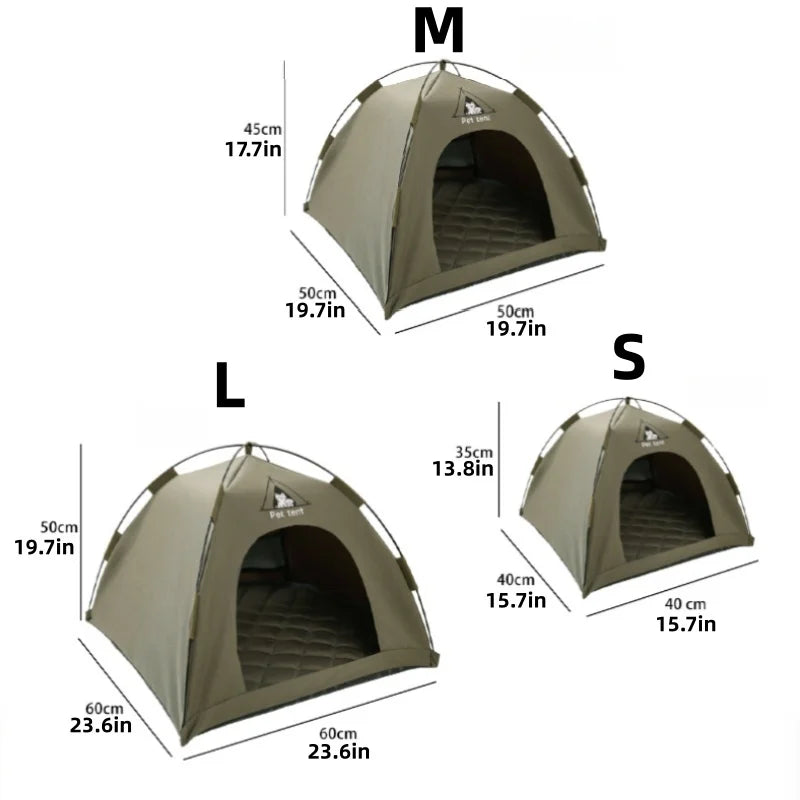 Dog/Cat Tent Bed,Pet Waterproof Teepee House,Breathable Washable Indoor/Outdoor Pet Tent for Kitty,Puppy,Bunny and Small Animal