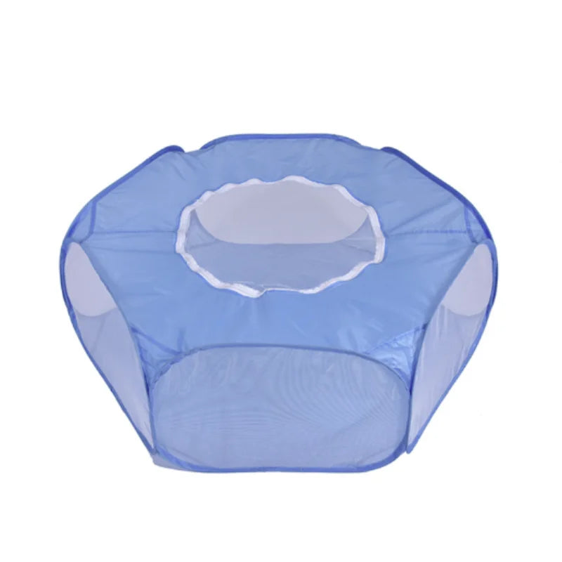 Portable Small Pet Cage Transparent Hedgehog Cage Tent Pet Playpen Open Folding Yard Fence For Dog Hamster Rabbit Guinea Pig