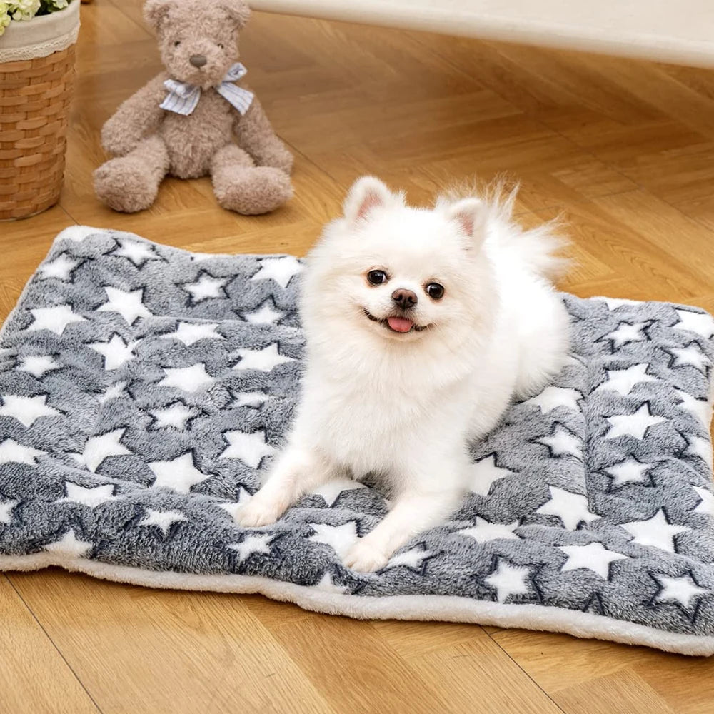 Multi-Model Pet Flannel Winter Sleeping Mat Kennel Mat Blanket Pet Warm Mat Suitable for Large Medium and Small Pets
