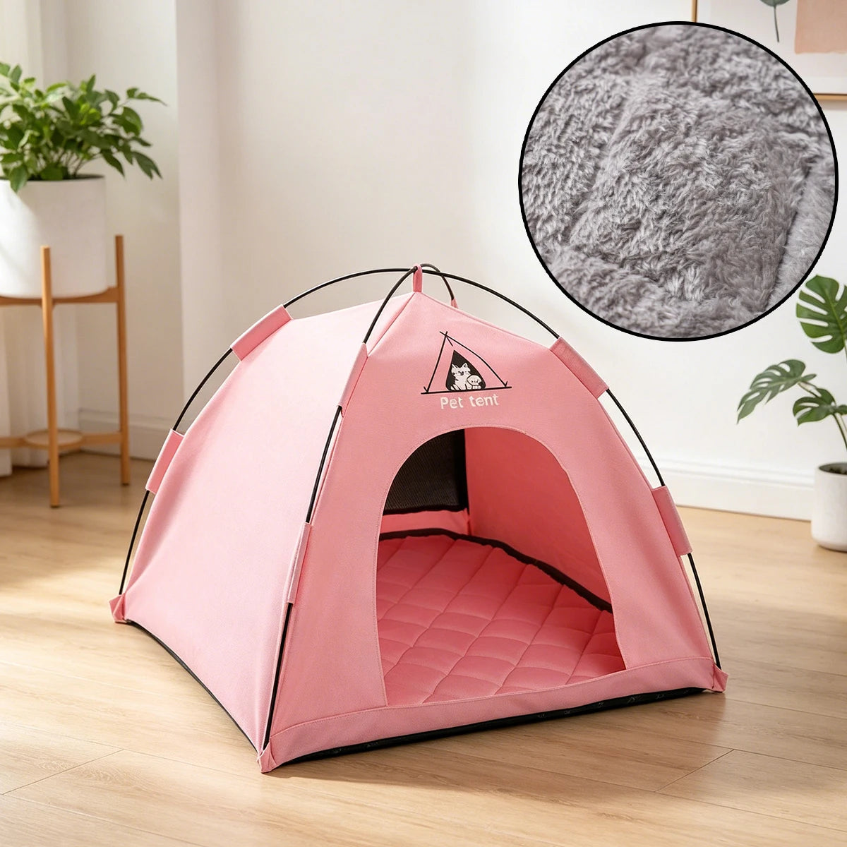 Dog/Cat Tent Bed,Pet Waterproof Teepee House,Breathable Washable Indoor/Outdoor Pet Tent for Kitty,Puppy,Bunny and Small Animal