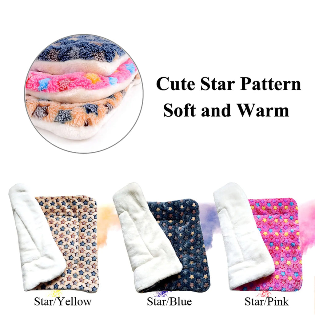 Multi-Model Pet Flannel Winter Sleeping Mat Kennel Mat Blanket Pet Warm Mat Suitable for Large Medium and Small Pets