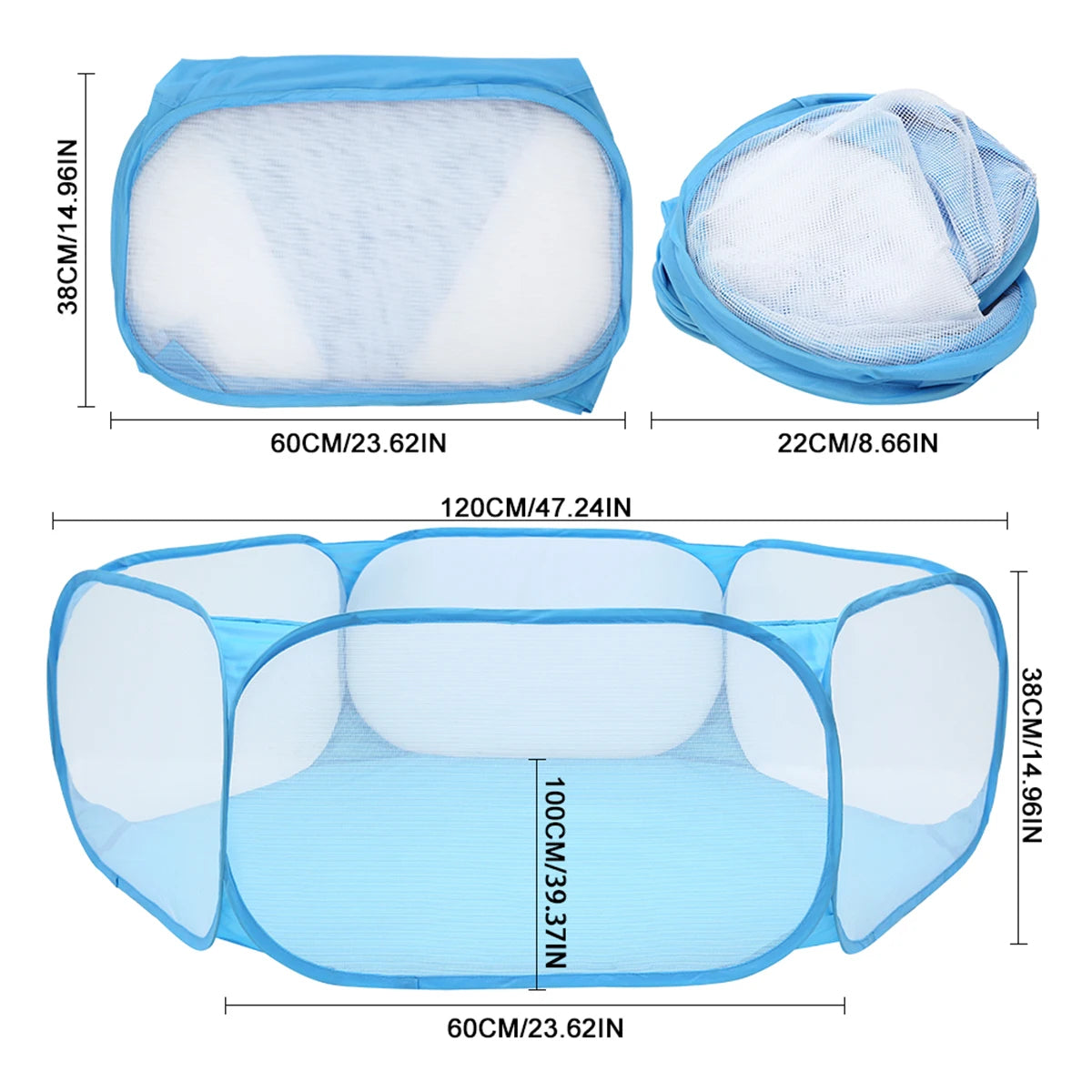 Portable Pet Playpen Cat Dog Cage Tent Playpen Folding Fence For Hamster Hedgehog Small Animals Breathable Puppy Outdoor Pet Hot