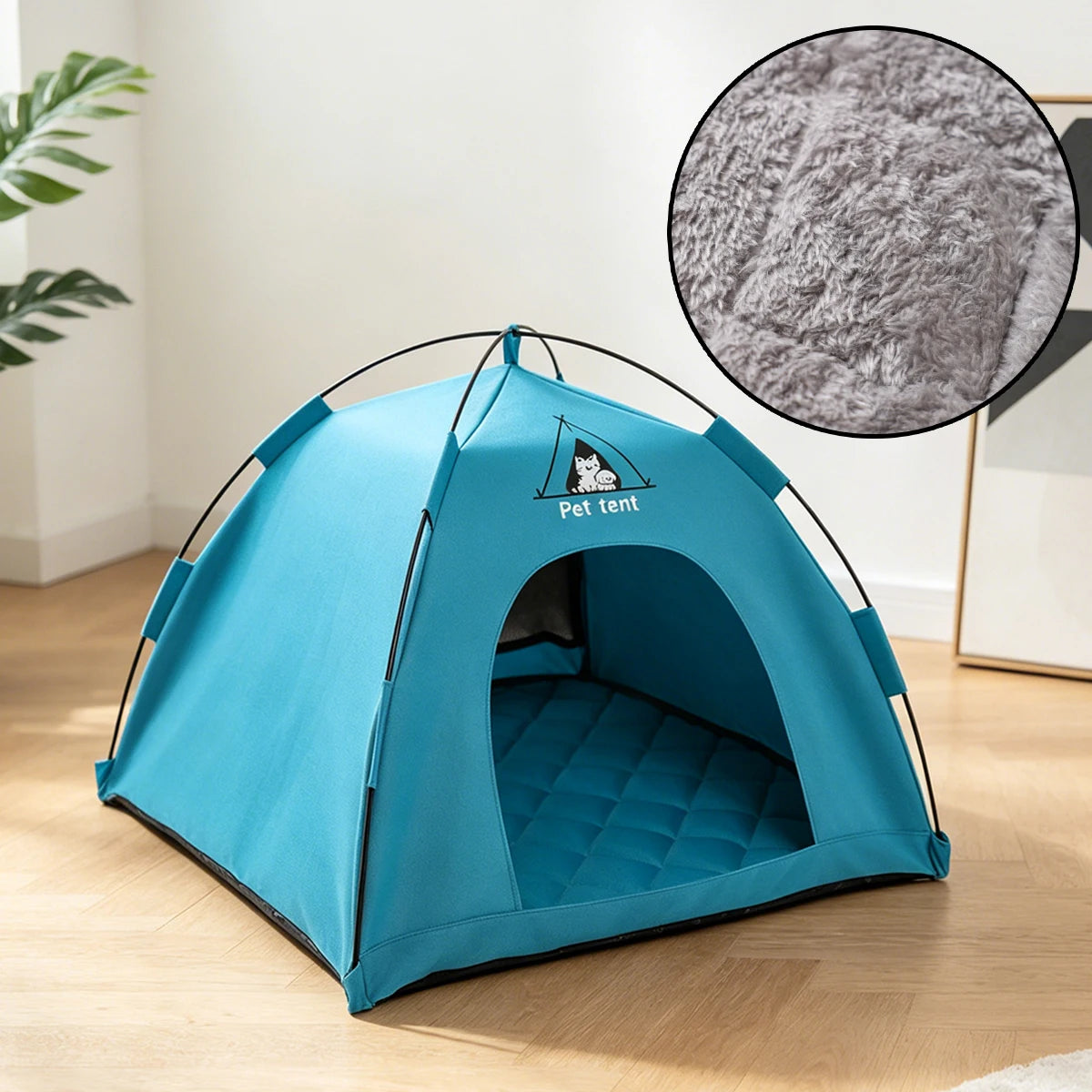 Dog/Cat Tent Bed,Pet Waterproof Teepee House,Breathable Washable Indoor/Outdoor Pet Tent for Kitty,Puppy,Bunny and Small Animal