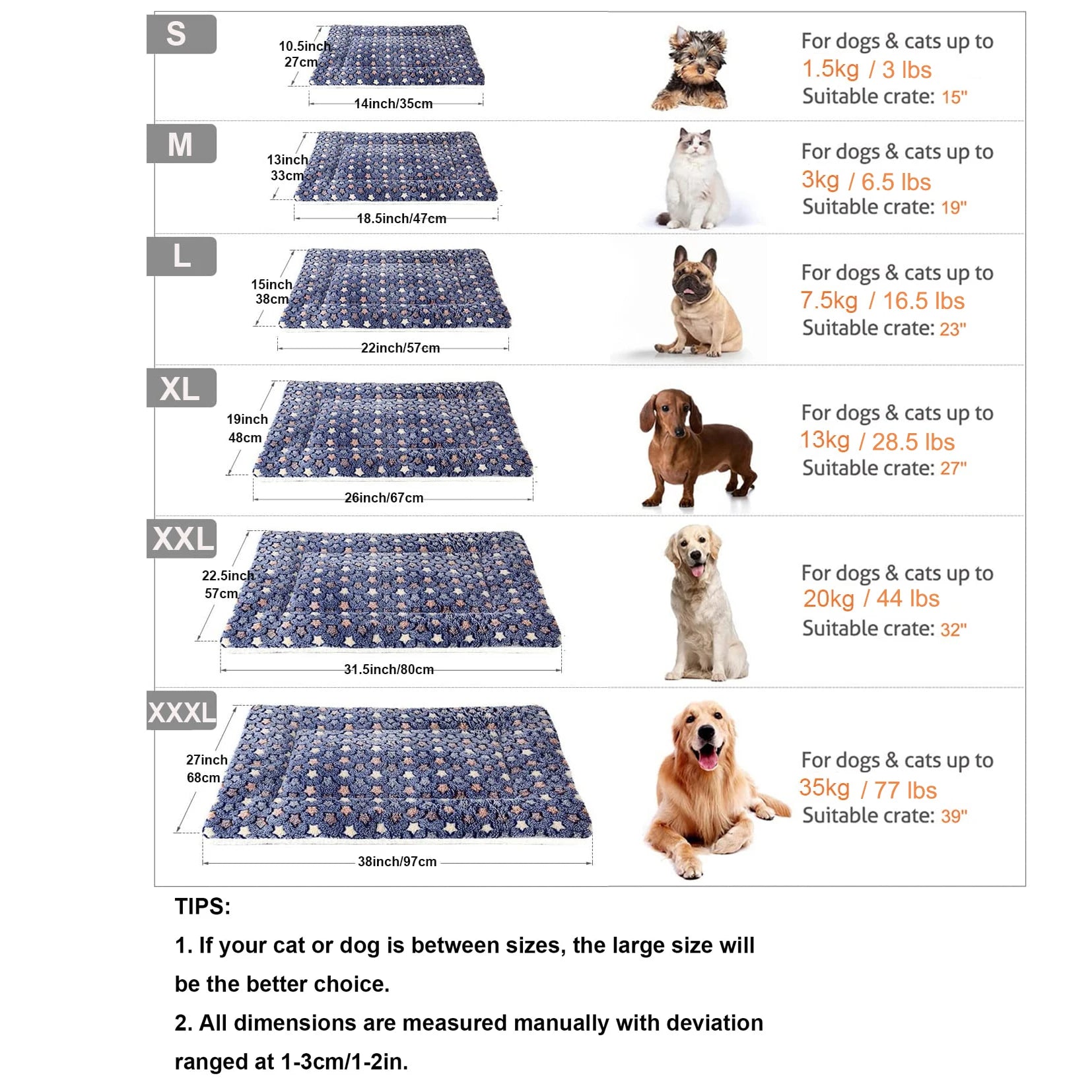 Multi-Model Pet Flannel Winter Sleeping Mat Kennel Mat Blanket Pet Warm Mat Suitable for Large Medium and Small Pets