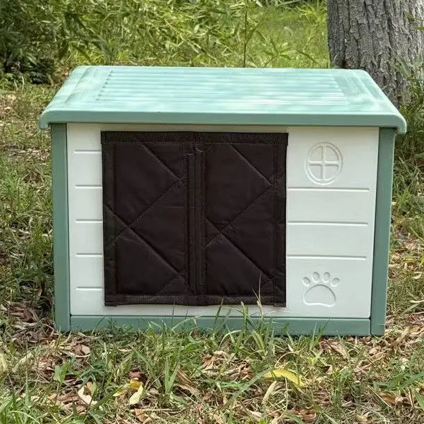 Winter Pet Warm Cotton Door Curtain Stray Dog House Cat Nest Cold Proof Thickened Waterproof Rain and Snow Outdoor Large Kennel