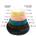 Cozy Washable Round Pet Bed for Cats and Dogs, Soft Plush Sofa, Suitable for Small to Large Breeds, Warm Winter Basket